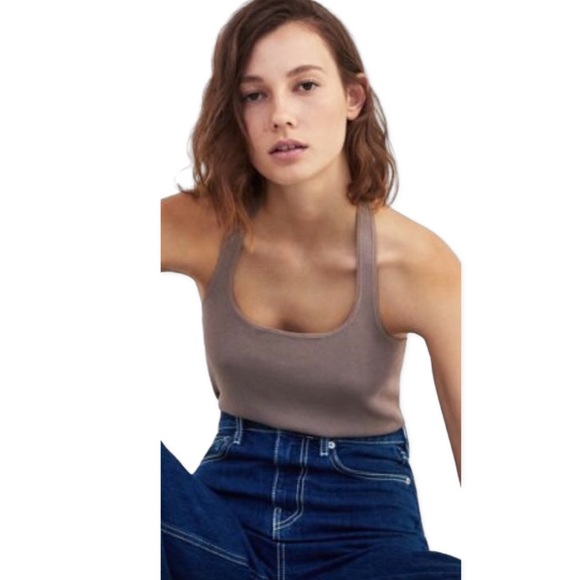 Zara Knit Taupe Halter Bodysuit - Picture 5 of 7